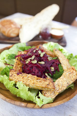 Tempeh Salad with Beets