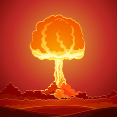 Nuclear Bomb Explosion Template