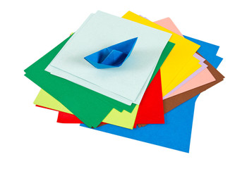 colorful origami paper