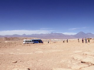 Fototapeta na wymiar Chile desert Atacama valle de luna
