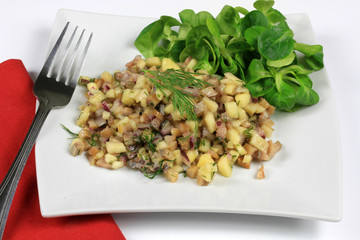 salade de hareng et pommes