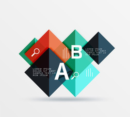 Vector square banner