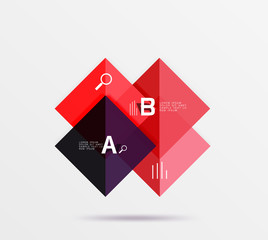 Vector square banner
