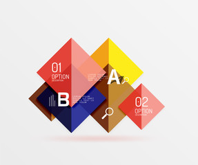 Vector square banner