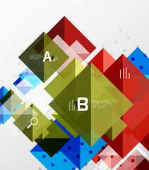 Modern square composition, abstract banner