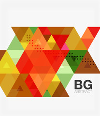 Vector abstract colorful triangle repetition