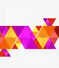 Vector abstract colorful triangle repetition