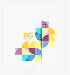 Vector circle abstract background