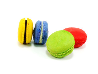 tasty colorful macaroon a french sweet delicacy tasty colorful macaroon variety closeup