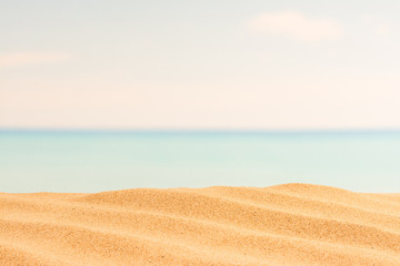 Fototapeta na wymiar sea and sand on the beach, summer background