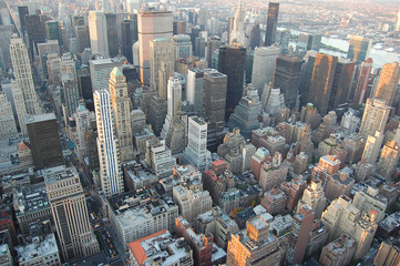 Fototapeta na wymiar Panoramic view of New York city