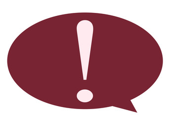 The exclamation mark business icon