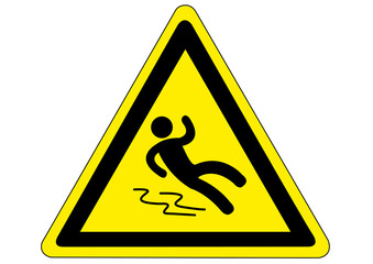 Schild Achtung Rutschgefahr