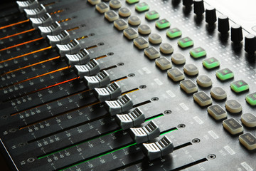 mixing console