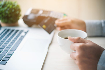 mobile payment ,online shopping concept