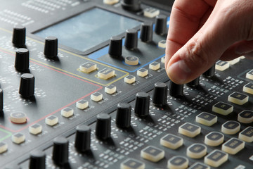 mixing console