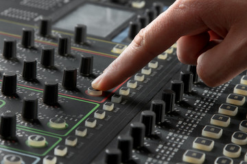 mixing console