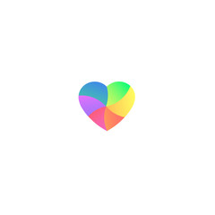 LGBT heart sign