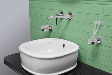 washbasin in the bathroom