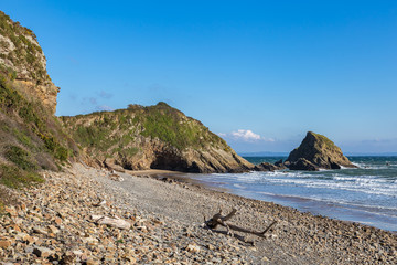 Monkstone Beach, between Tenby and Saundersfoot, Pembrokeshire, Wales, UK