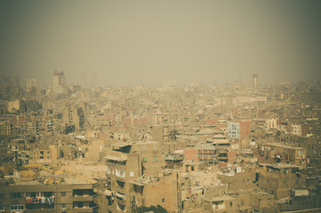 old buildings background at cairo, egypt