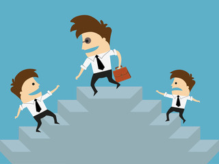 Financial adviser or business mentor help team partner