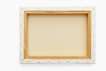 Blanc picture on wall, backside