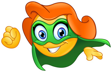 Superheroine emoticon