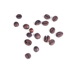 isolated cofee beans
