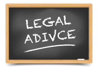 Obraz premium Blackboard Legal Advice