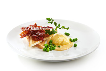 Eggs Benedict  with Delicious Buttery Hollandaise Sauce