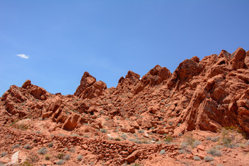 Stones in the park Valley of fire, Nevada USA