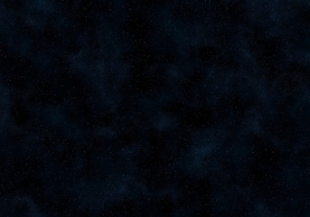 Star Field with a Subtle Layer of Bluish Gas and Dust Clouds
