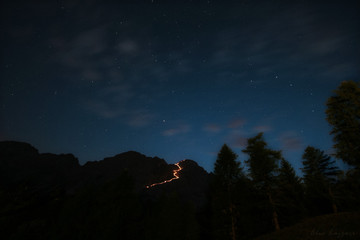 Fiaccolata verso il cielo