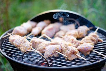 Barbeque on the grill