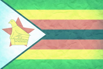 Grunge Zimbabwe flag background