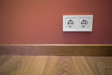 switch on the background of one color wall