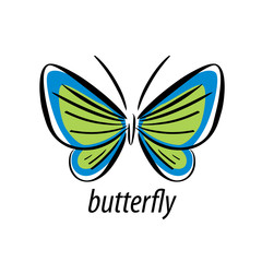 vector butterfly logo