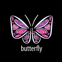 vector butterfly logo