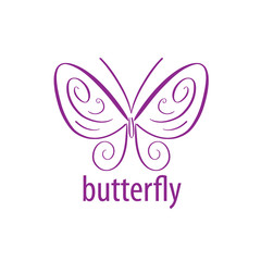 vector butterfly logo