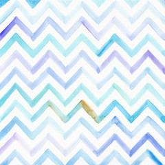 Watercolor striped colorful background, hand painted - 138818264