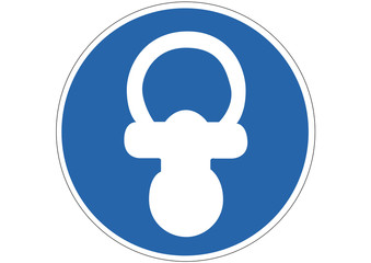 Schild Schnuller erlaubt