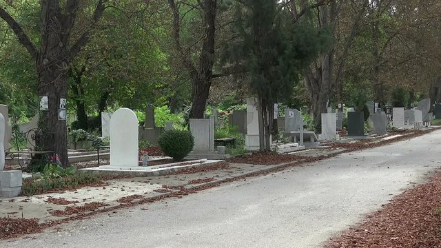 Ancient cemetery in Varna. Bulgaria.