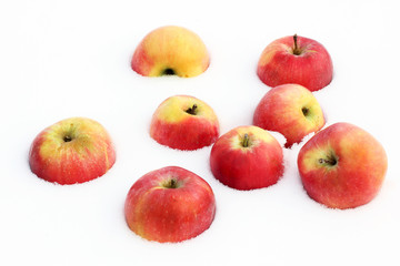 Apples in the snow