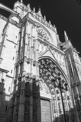 Sevilla (Andalucia, Spain): cathedral facade