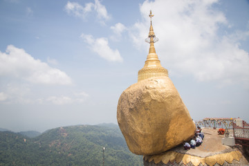Golden Rock in Kyaikhtiyo, Burma