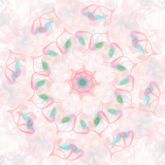 Colored abstract fractal pattern. Computer generated graphics.