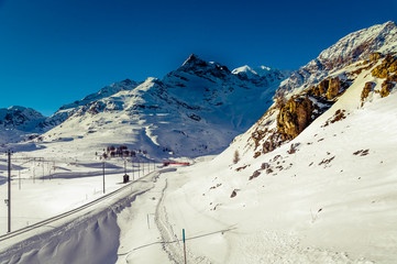 Swiss Mountains next to St. Moritz