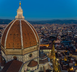 Fototapeta premium Florence (Italy) at night