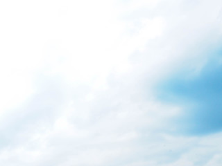 bright light blue sky background , blurred background